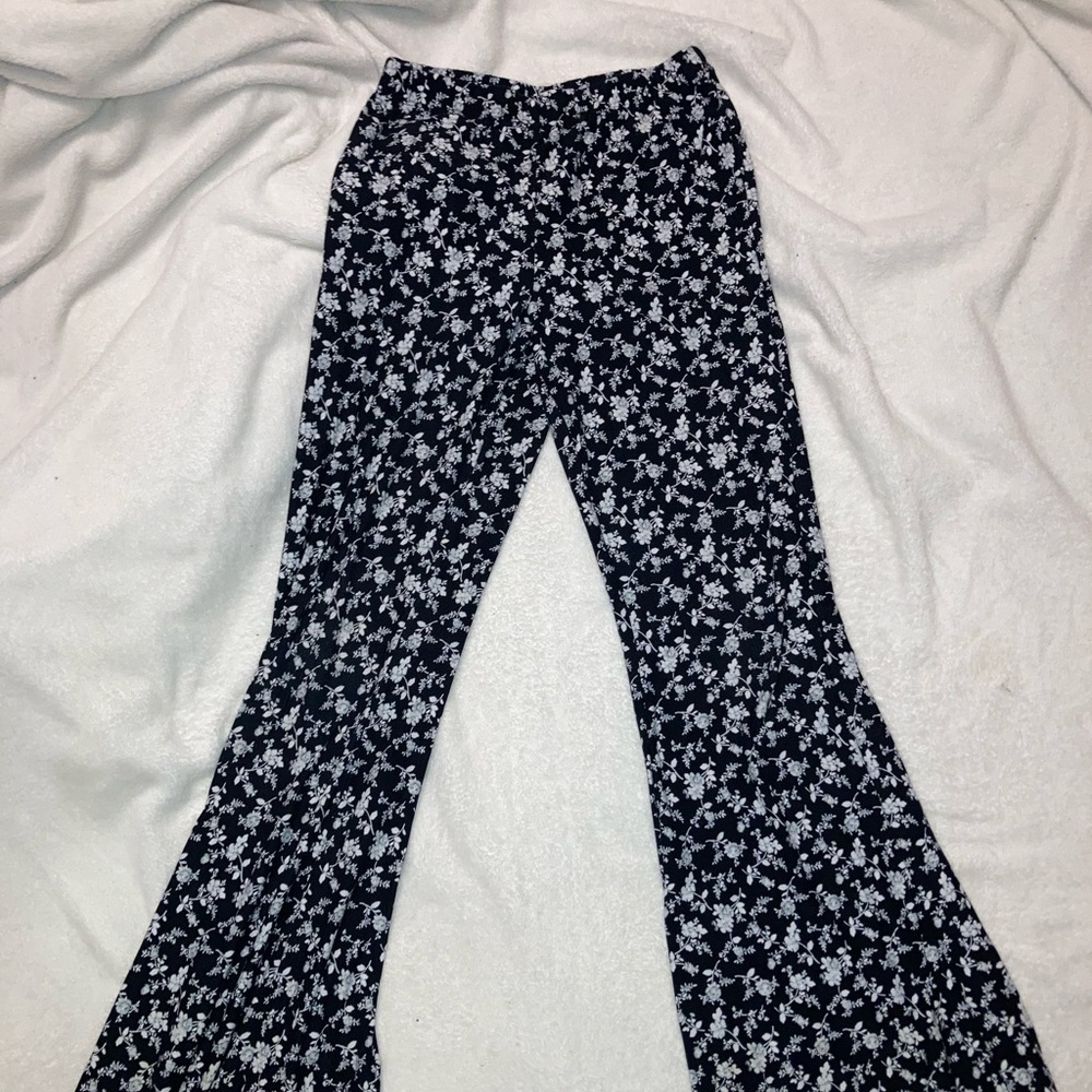 floral printed flare pants